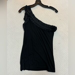 Black size S BCBG MAXAZRIA one shoulder top perfect for date night